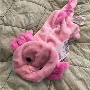 Build a bear pink axolotl plush unstuffed